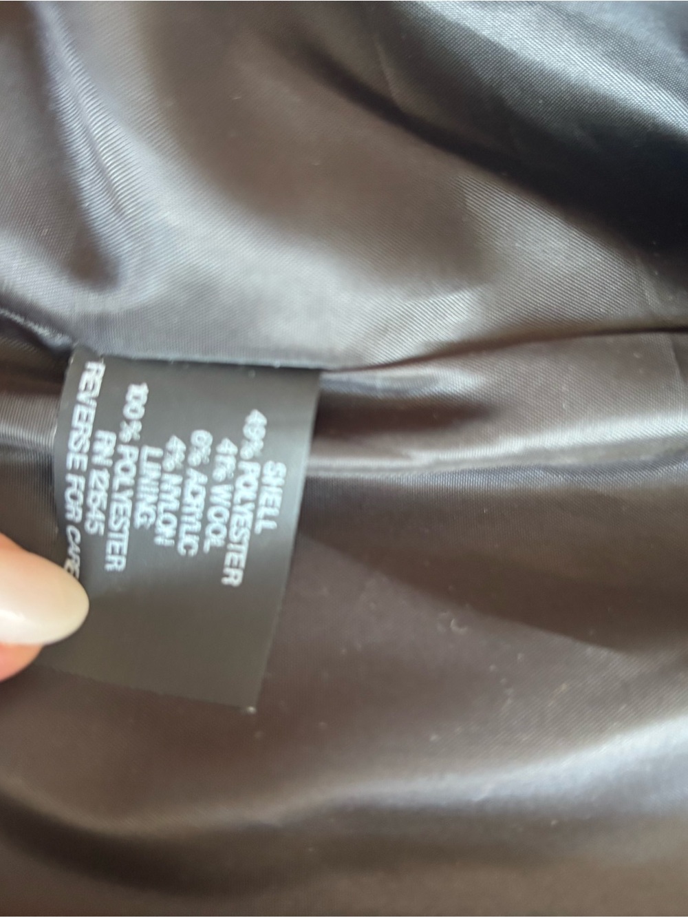 London Fog Women's Charcoal Textured Single-Breasted Pea Coat - Picture 11 of 11